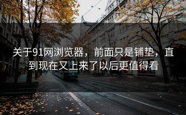 关于91网浏览器,前面只是铺垫,直到现在又上来了以后更值得看 关于91网浏览器,前面只是铺垫,直到现在又上来了以后更值得看
